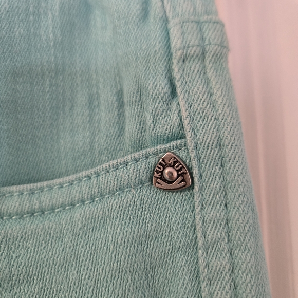 Kut From The Kloth Mid Rise Size 8 Light Green Jeans - Picture 4 of 16
